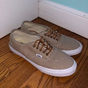 vans shoes light brown